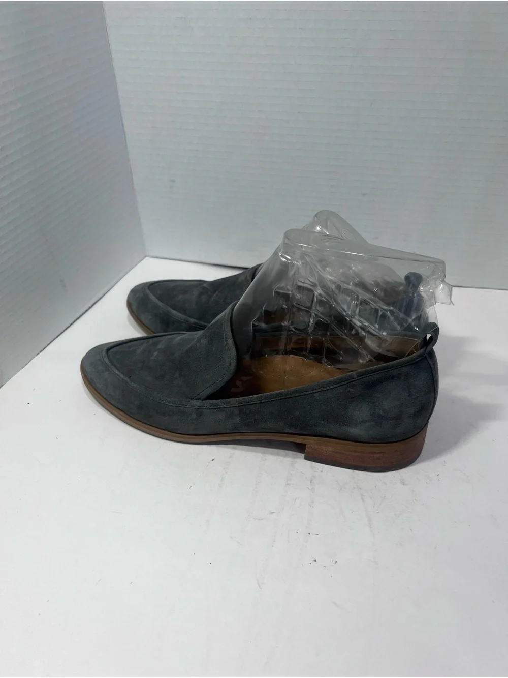 Susina Women's Suede Slip-On Loafers in Charcoal Gray
